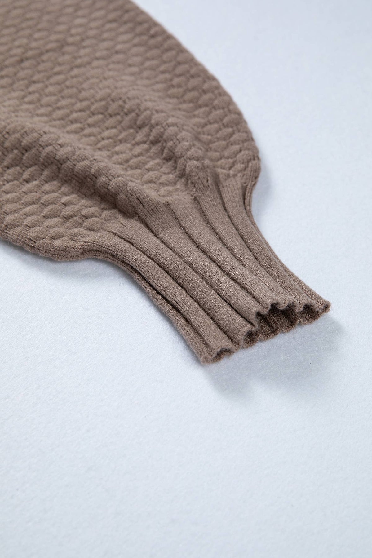 Mixed Texture Knit Button V Neck Sweater Cardigan (S-XL)