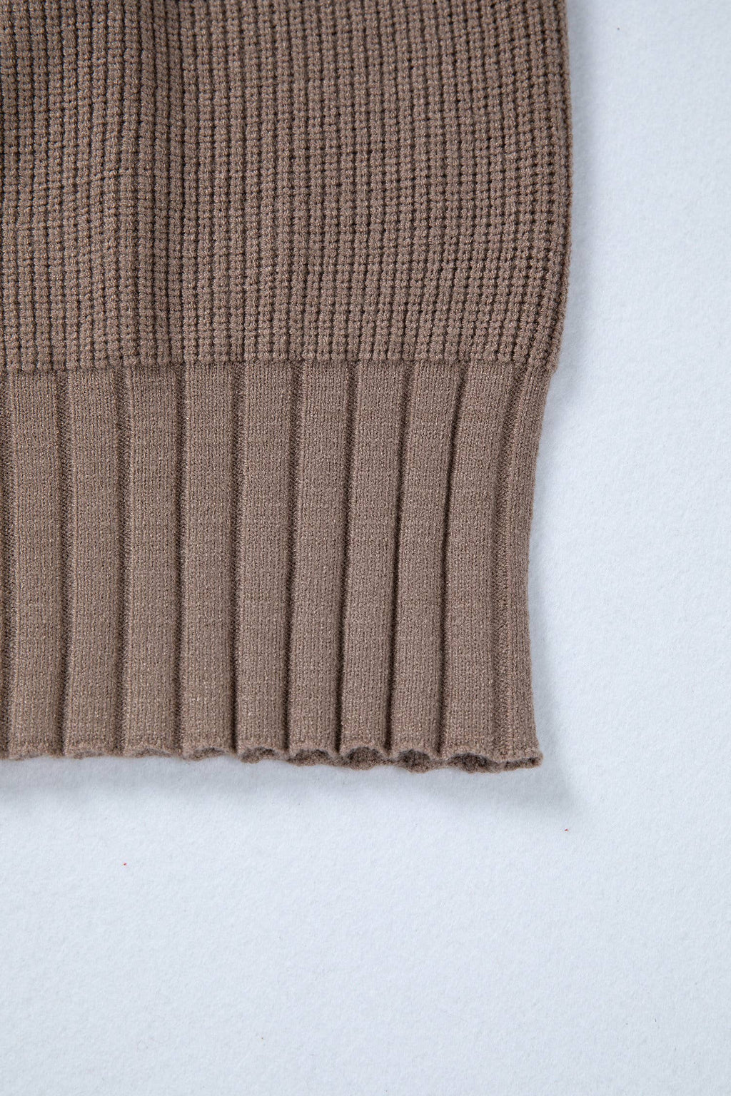 Mixed Texture Knit Button V Neck Sweater Cardigan (S-XL)