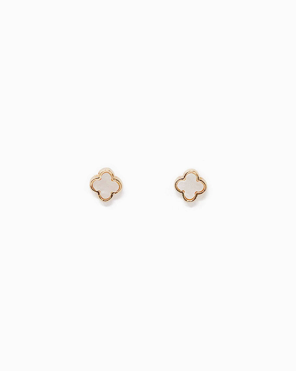 Mother of Pearl Clover Earring Set of 3
