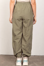 Woven Parachute Activewear Jogger Pants