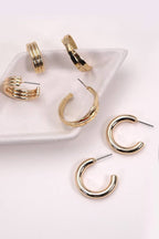 MULTI CLASSIC HOOP TRIO EARRINGS