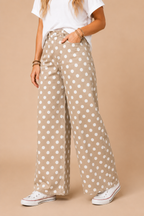 POLKDADOT DENIM RELAXED FIT JEANS