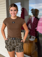 Dk Olive Baby Doll Top