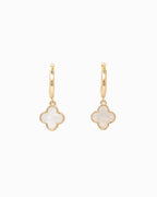 Mother of Pearl Clover Earring Set of 3