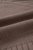 Mixed Texture Knit Button V Neck Sweater Cardigan (S-XL)