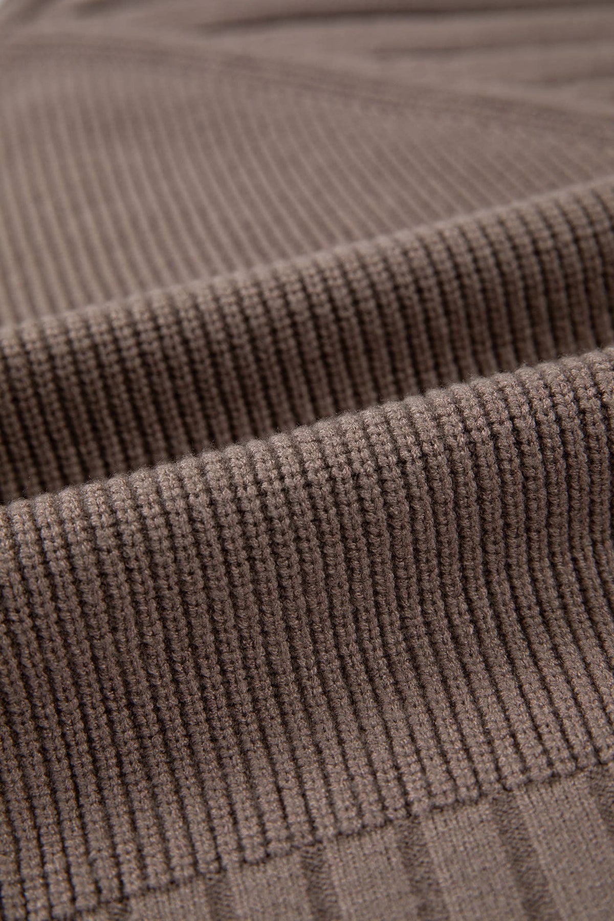 Mixed Texture Knit Button V Neck Sweater Cardigan (S-XL)