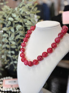 Colorful Resin Round Bead Rope Necklace