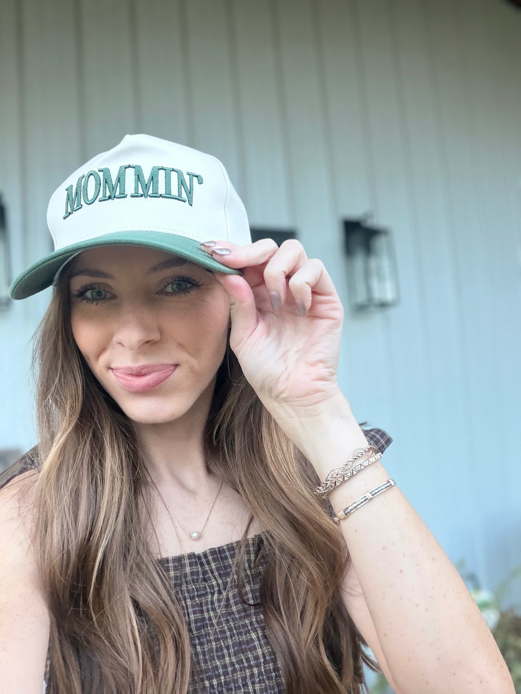 Mommin' Two Tone Canvas Cotton Cap
