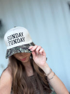 Sunday Funday Two Tone Canvas Cotton Cap