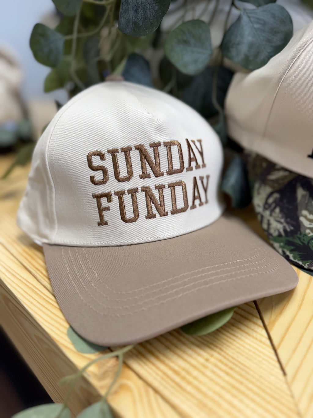 Sunday Funday Two Tone Canvas Cotton Cap