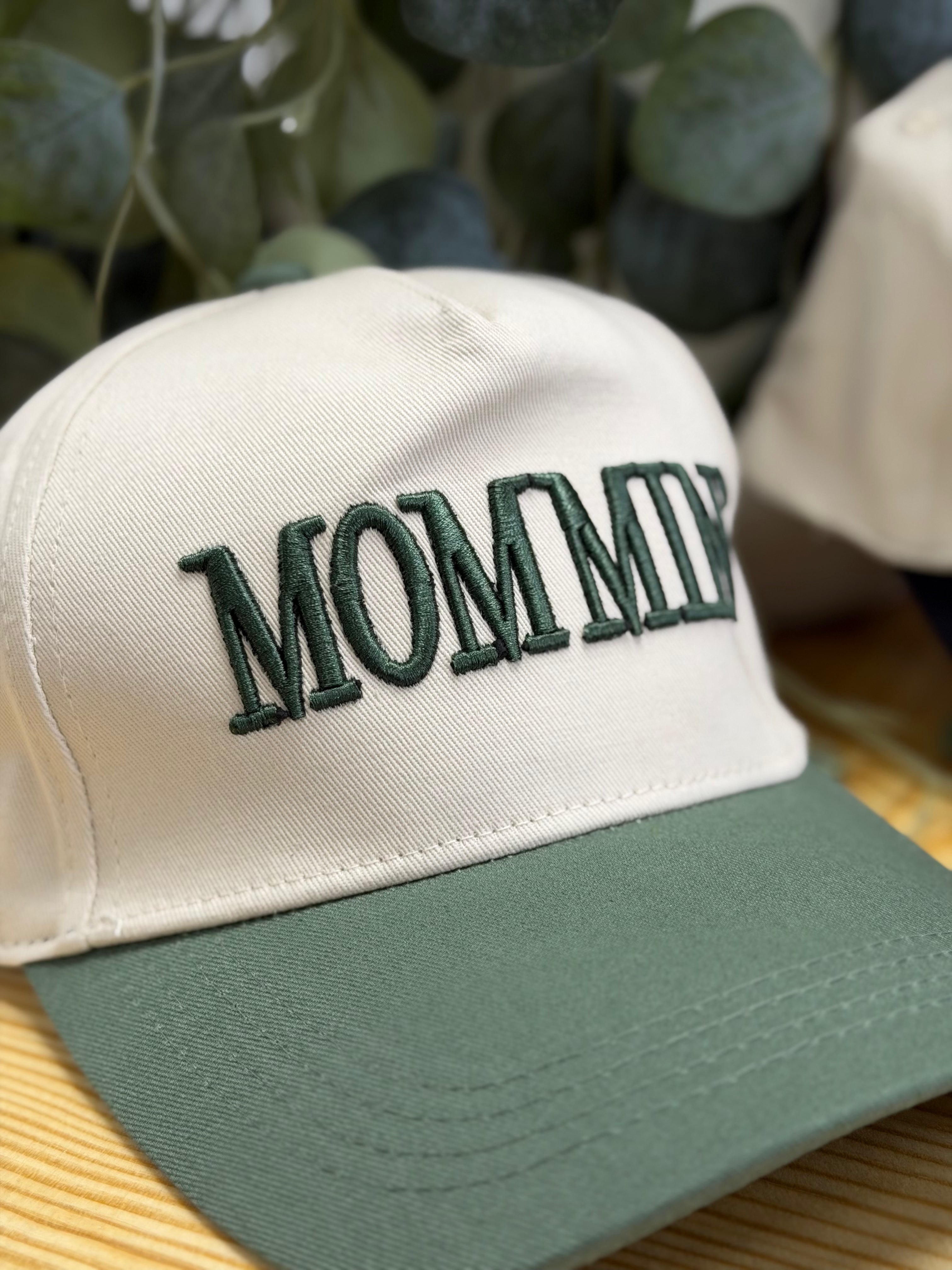 Mommin' Two Tone Canvas Cotton Cap