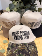 Make Heaven Crowded Two-tone Canvas Cotton Cap
