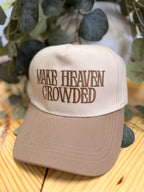 Make Heaven Crowded Two-tone Canvas Cotton Cap