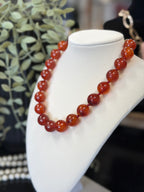 Colorful Resin Round Bead Rope Necklace