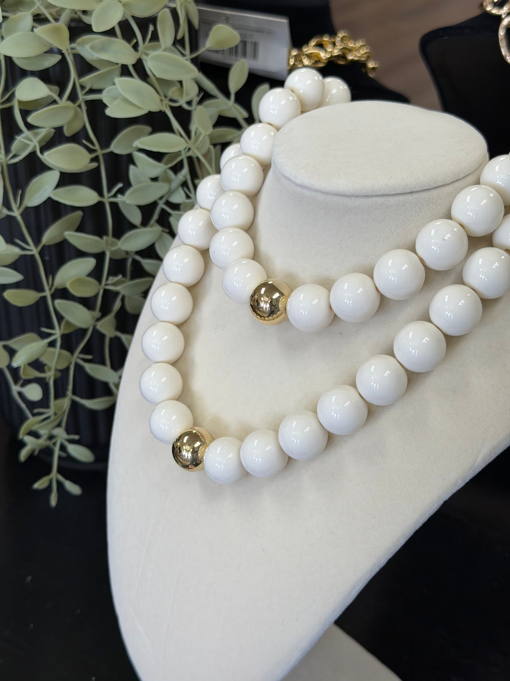 Colorful Beaded Gold Center Necklace
