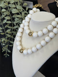Colorful Beaded Gold Center Necklace