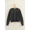 Acid Wash Crew Neck Sweatshirt