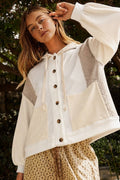 Mixed Fabric Jacket