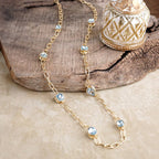 Brilliant Bond – Statement Chain Bracelets with Reflective Crystals