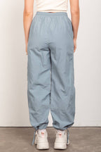 Woven Parachute Activewear Jogger Pants