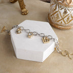 Brilliant Bond – Statement Chain Bracelets with Reflective Crystals